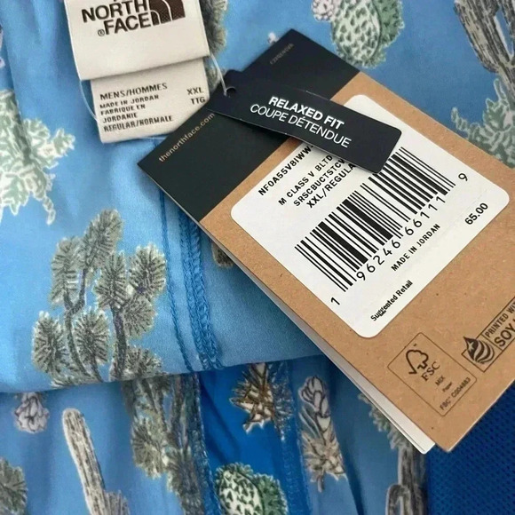 THE NORTH FACE CLASS V BELTED  SWIM SHORTS SUMMER BEACH  MENS XXL - Picture 7 of 9